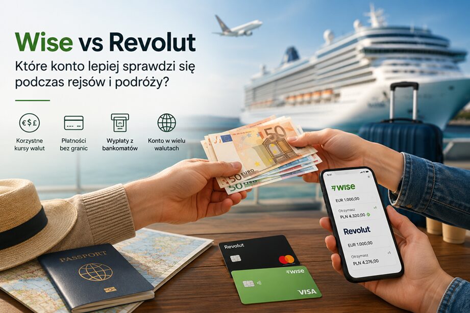 Wise vs Revolut konto walutowe na rejs i podróże