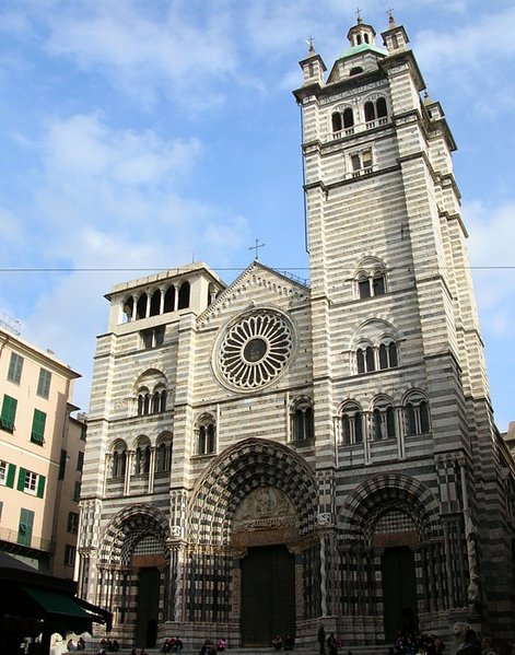 Katedra San Lorenzo Genua zabytki Liguria