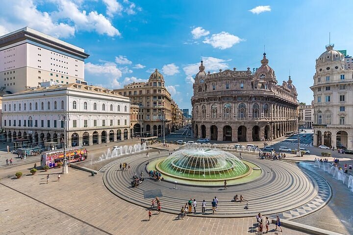 Piazza De Ferrari Genua centrum miasta
