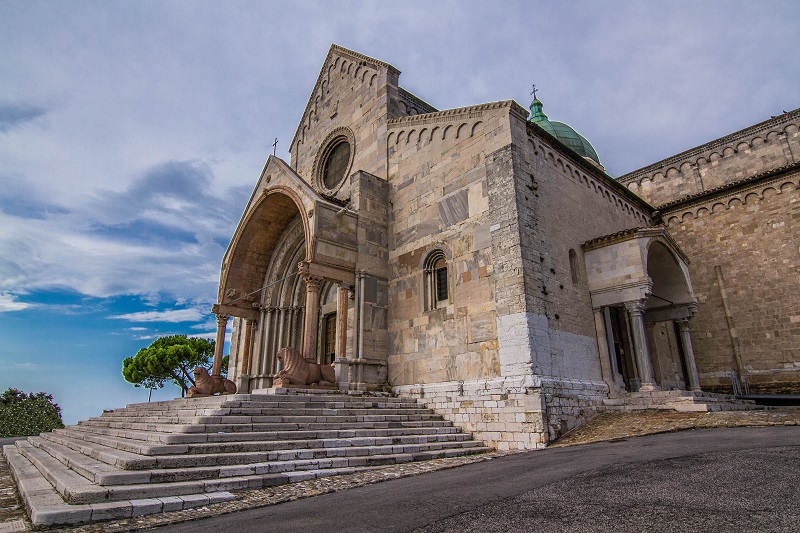 Katedra San Ciriaco Ankona wzgórze Guasco panorama