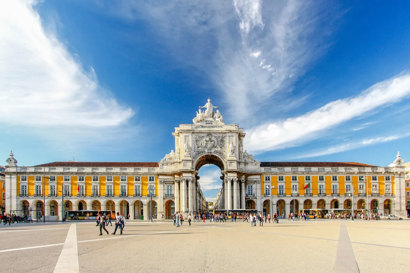 Praça do Comércio Lissabon Portugal