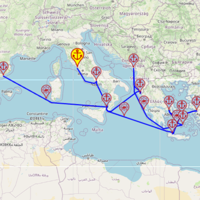 Östliches Mittelmeer Kreuzfahrt ab Civitavecchia / Rom bis Barcelona, 14 Nächte – Sun Princess 15.08–29.08