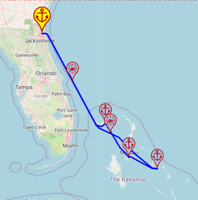 Rejs po Karaibach z/do Jacksonville, 6 nocy – Carnival Elation 23.11 – 29.11