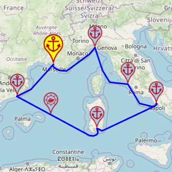 Rejs po Zachodnim Morzu Śródziemnym z/do Marsylii, 7 nocy – Costa Toscana 15.08 – 22.08