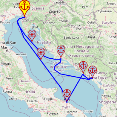 Słoneczne strony Adriatyku – z i do Triestu, 7 nocy – Mein Schiff 4 13.09 – 20.09